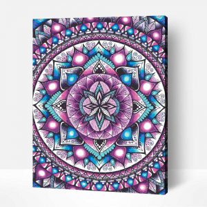 Mandala felnőtt számfestő készlet