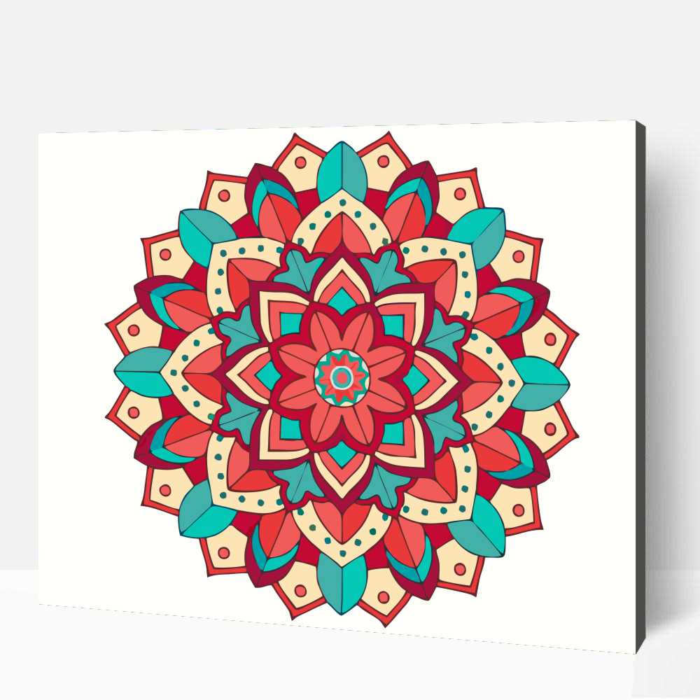 Piros mandala 1 Piros mandala